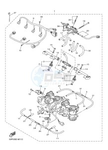 FZ8-S ABS FZ8 FAZER (ABS) 800 (1BD4 1BD6) drawing INTAKE 2