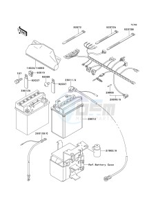 KLF 300 C [BAYOU 300 4X4] (C5-C9) [BAYOU 300 4X4] drawing CHASSIS ELECTRICAL EQUIPMENT