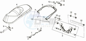 CITYCOM 125 drawing BUDDYSEAT