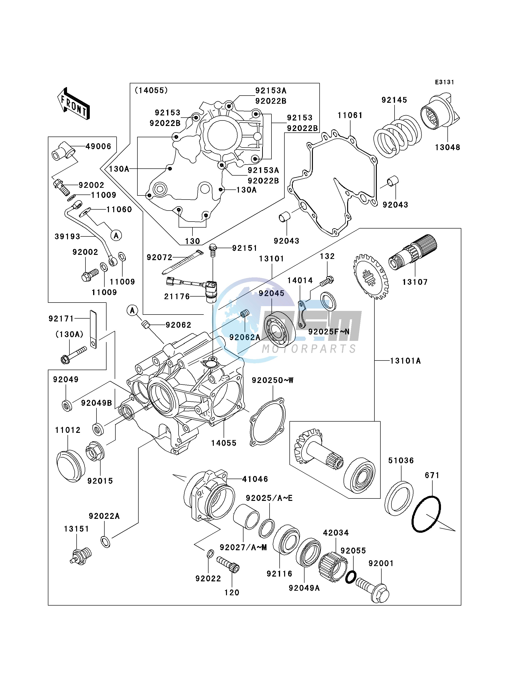 FRONT BEVEL GEAR