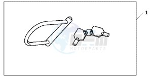 CBR600FC drawing U LOCK