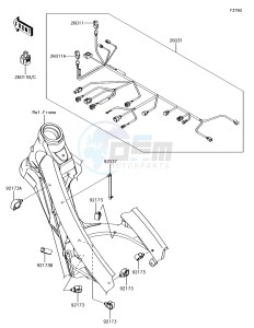 KX450F KX450HJF EU drawing Chassis Electrical Equipment