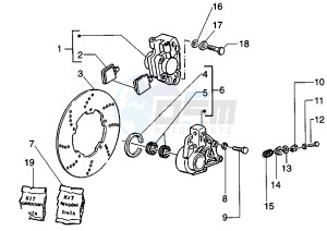 ET4 125 drawing Brake Caliper - Disc