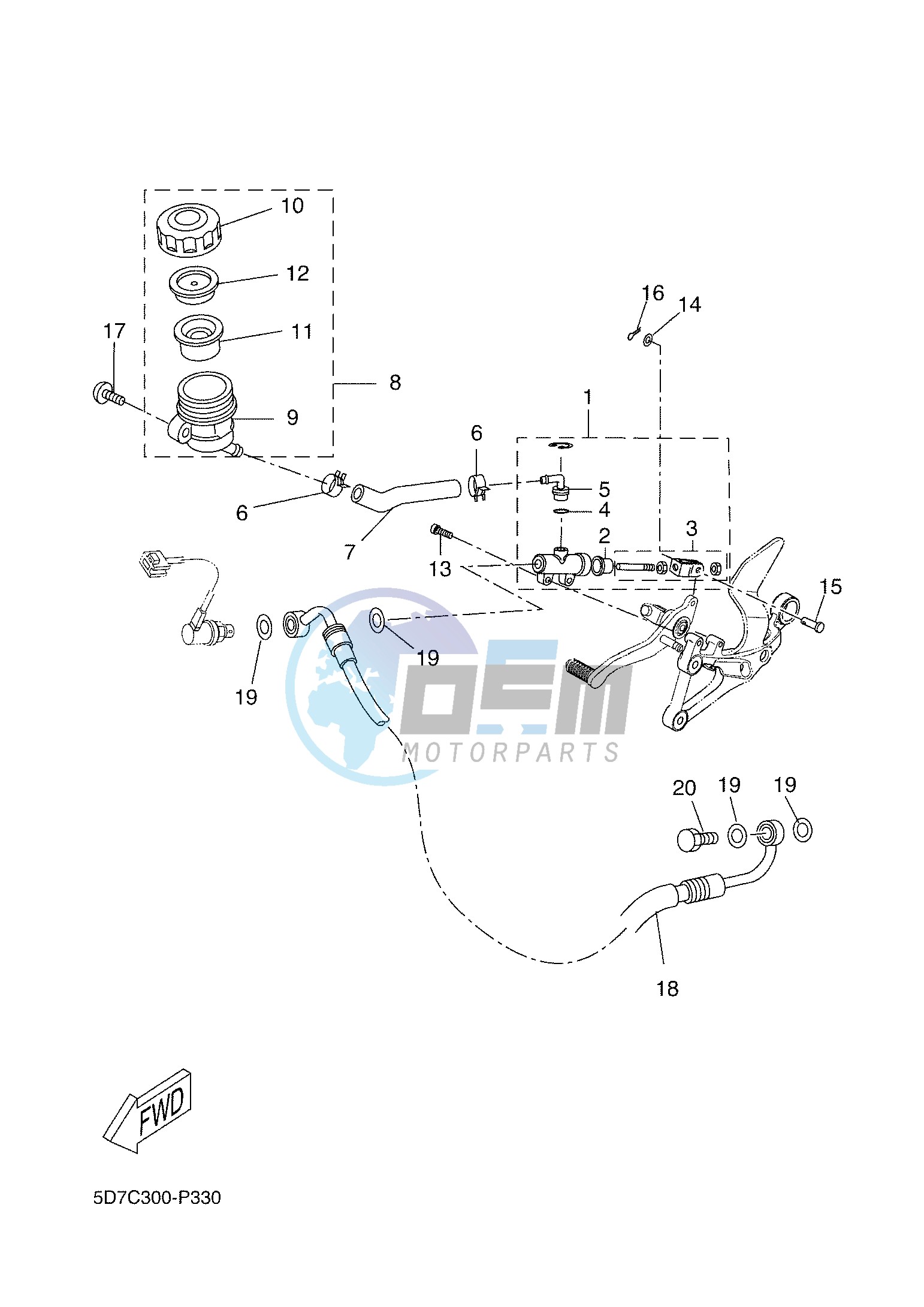 REAR MASTER CYLINDER