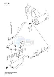 GSX-R750 (E3-E28) drawing EVAPO SYSTEM (E33)