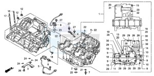 CB1300A CB1300SUPER FOUR drawing CRANKCASE