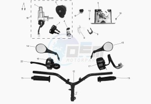 TOREO 125 drawing CONTROLS -  STEER