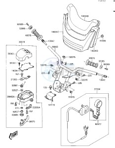 JF 650 B [TS] (B1-B2) [TS] drawing HANDLEBAR