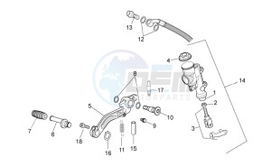 TUONO 1100 V4 RR E4 ABS (NAFTA) drawing Rear master cylinder