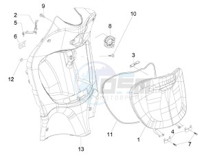 Liberty 200 4t (N15000U01) drawing Front glove-box - Knee-guard panel