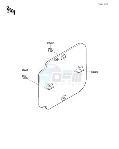 KX 500 C [KX500] (C1) [KX500] drawing NUMBER PLATE