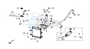 GTS 125I ABS drawing RADIATOR