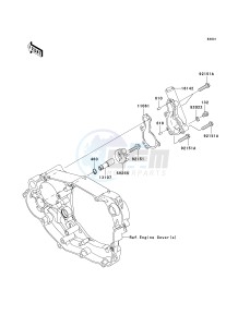 KX 450 D [KX450F] (D6F) D6F drawing WATER PUMP