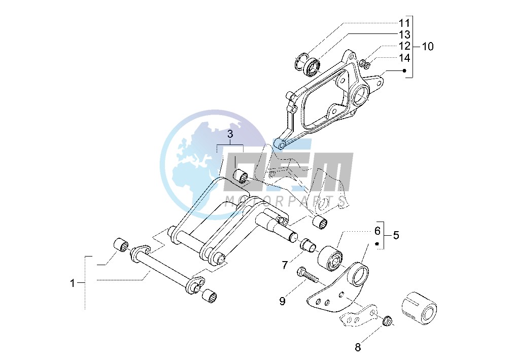 Swinging arm