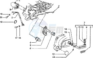 Zip 50 SP Euro 2 drawing Starting motor-starter lever