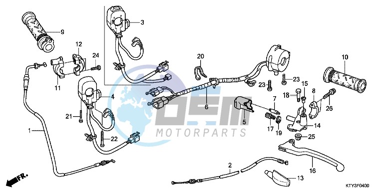 HANDLE LEVER/SWITCH/CABLE