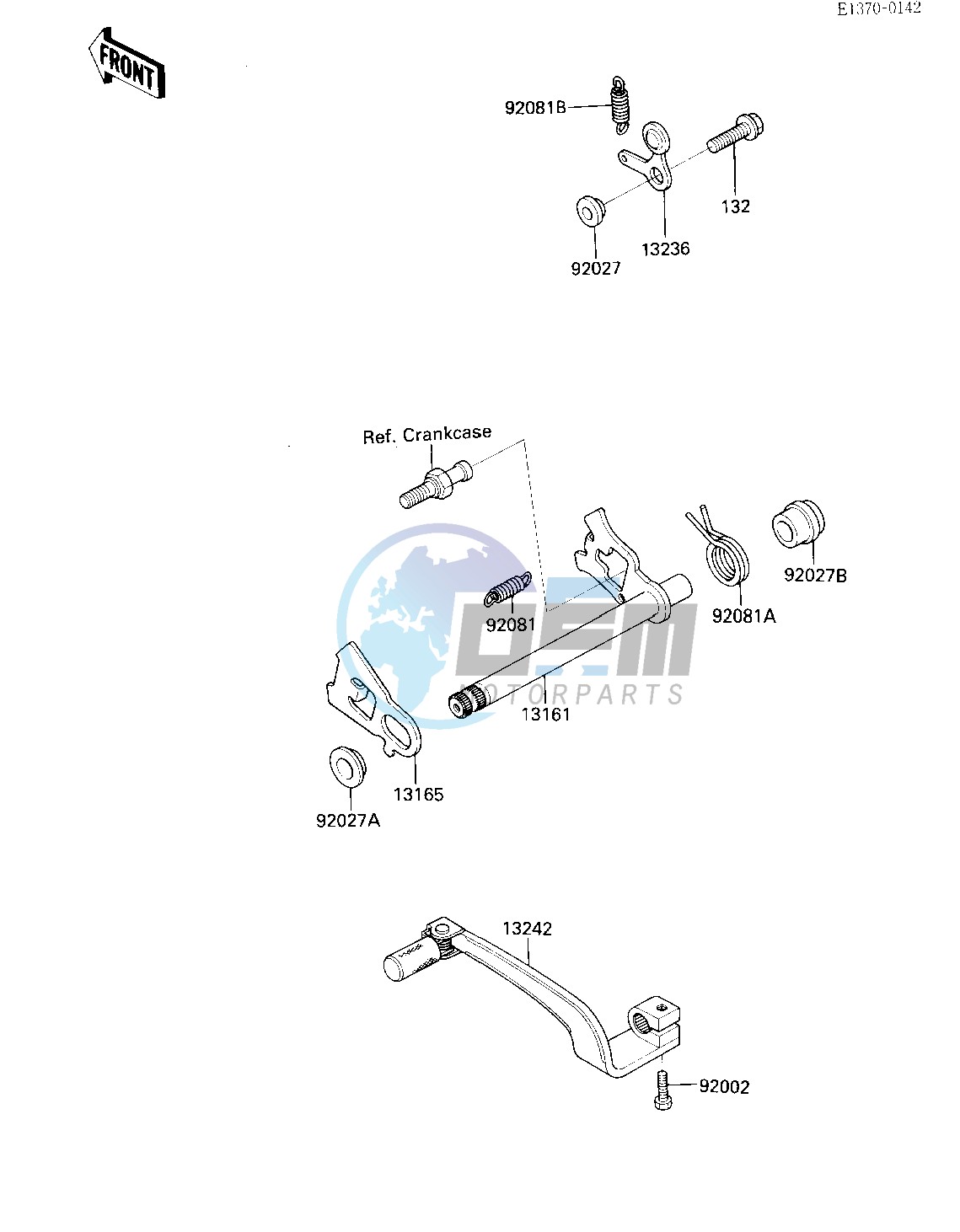 GEAR CHANGE MECHANISM -- 85 A2- -