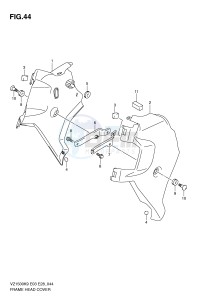 VZ1500 (E3-E28) drawing FRAME HEAD COVER