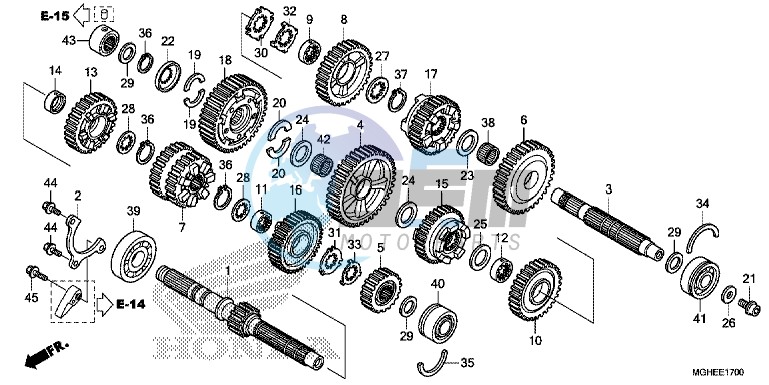 TRANSMISSION (VFR1200X/XA/XL)