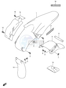 DR-Z400 (E3-E28) drawing REAR FENDER (MODEL K4)