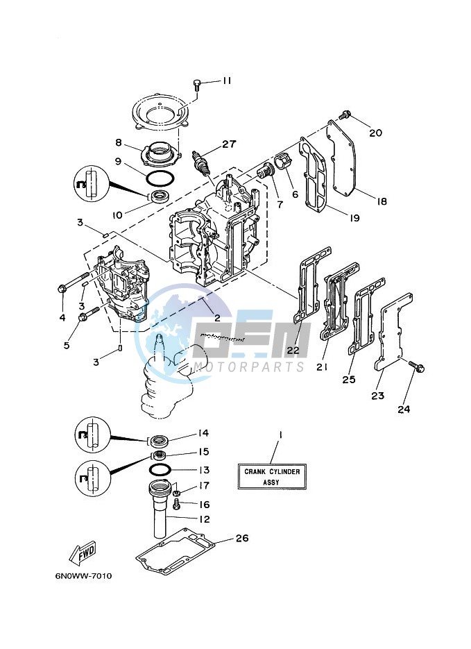 CYLINDER--CRANKCASE