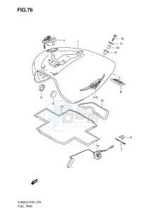 VL800C INTRUDER EU drawing FUEL TANK