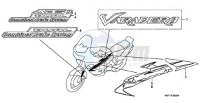 XL1000VA9 France - (F / ABS CMF) drawing MARK/STRIPE