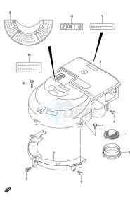 DF 150 drawing Silencer/ Ring Gear Cover