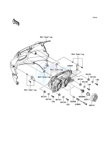 NINJA 250R EX250KCF GB XX (EU ME A(FRICA) drawing Headlight(s)