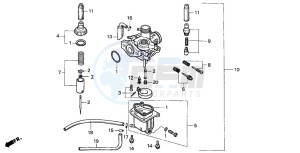 PK50 drawing CARBURETOR