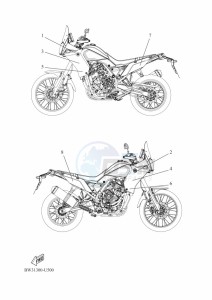 XTZ690-U TENERE 700 (BW32) drawing GRAPHIC & EMBLEM