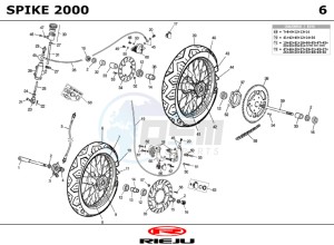 SPIKE-50-RACING drawing WHEEL - BRAKES