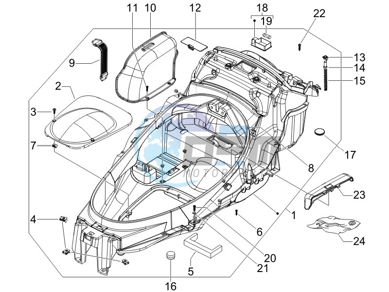 Helmet box - Undersaddle