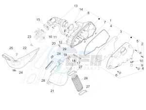 125 4T 3V ie Primavera (EMEA) (Ch, IT) drawing Air filter