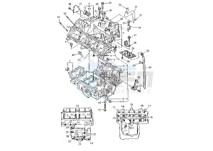 FZS FAZER (FZS600S) 600 drawing CRANKCASE