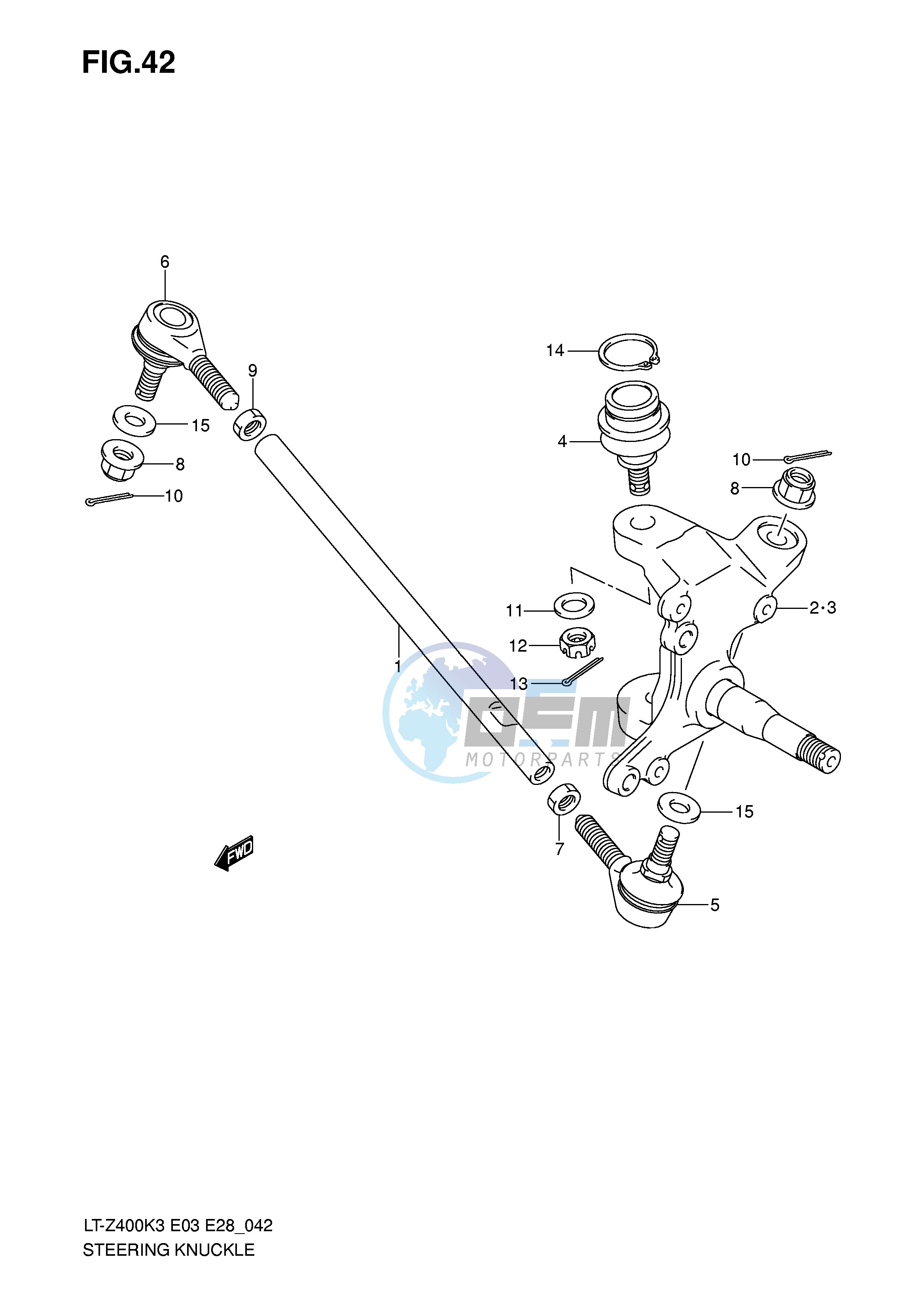 STEERING KNUCKLE (MODEL K3 K4)