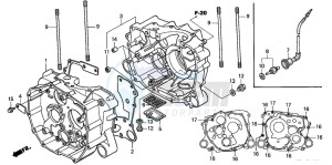 TRX250TE FOURTRAX RECON ES drawing CRANKCASE