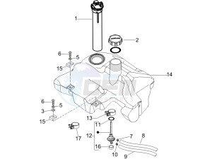 LX 50 4T NL drawing Fuel Tank