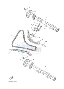 MT09TRA MT-09TRA TRACER 900 (2SC9 2SCA) drawing CAMSHAFT & CHAIN