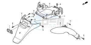 NES150 125 drawing REAR FENDER