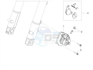 SX 50 LOW SEAT E4 (EMEA) drawing Front brake caliper