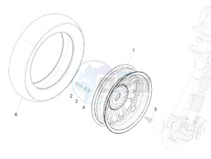 Sprint 50 2T (EMEA) drawing Front wheel