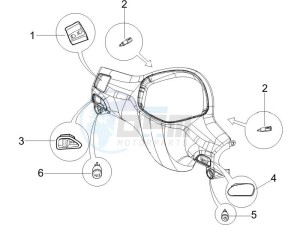 Liberty 125 4t ptt (SL) SL drawing Selectors - Switches - Buttons