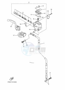 WR250F (2GBM) drawing FRONT MASTER CYLINDER