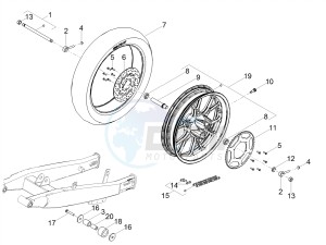 SX 50 LOW SEAT E4 (EMEA) drawing Rear wheel