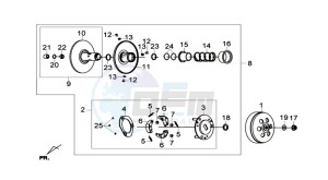 GTS 300i drawing CLUTCH