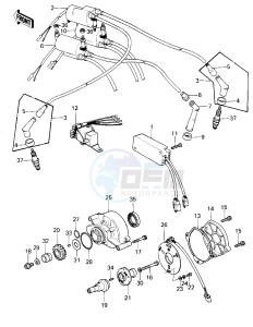 KZ 1300 A (A1-A3) drawing IGNITION -- KZ1300-A1_A2- -