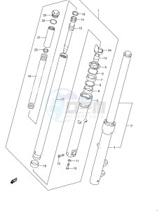 LS650 (E3-E28) SAVAGE drawing FRONT DAMPER