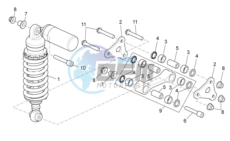 Rear shock absorber