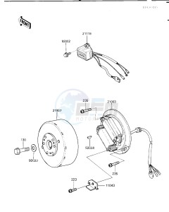 KDX 200 C [KDX200] (C1-C3) [KDX200] drawing GENERATOR